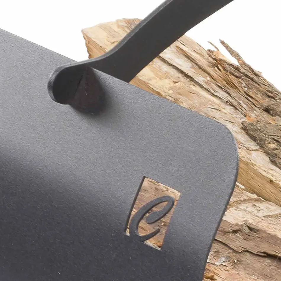 Ocelový držák polen s vysoce kvalitní rukojetí vyrobený v Itálii - Luna 2020 Viadurini