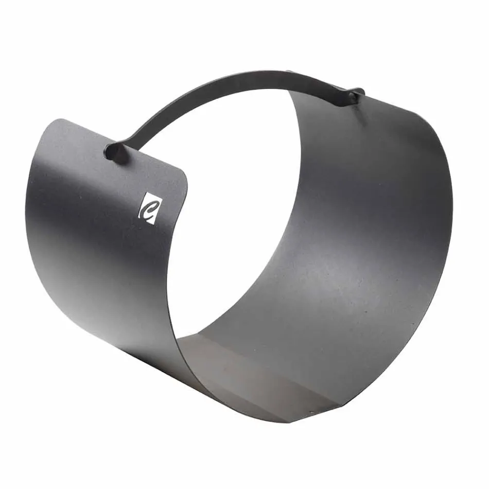 Ocelový držák polen s vysoce kvalitní rukojetí vyrobený v Itálii - Luna 2020 Viadurini