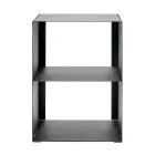 Držák na palivové dřevo z oceli lakované černou barvou Made in Italy - Fiamme Viadurini