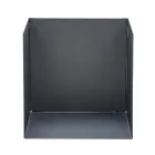 Držák na palivové dřevo z černě lakované oceli Made in Italy - Fiamme Viadurini