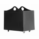 Portalegna lepené kůže s WoodBag kol vyrobených v Itálii Viadurini