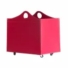 Portalegna lepené kůže s WoodBag kol vyrobených v Itálii Viadurini