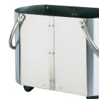 Dřevěný držák v různých povrchových úpravách se 2 bočními madly Made in Italy - Impala Viadurini