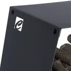 Moderní podlahový držák kulatiny z lakované oceli vyrobený v Itálii - Demetra Viadurini