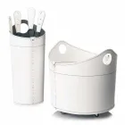 Držák palivového dřeva, držák železa a žehličky pro kůže Nicad vyrobené v Itálii Viadurini