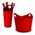 Držák palivového dřeva, držák železa a žehličky pro kůže Nicad vyrobené v Itálii Viadurini