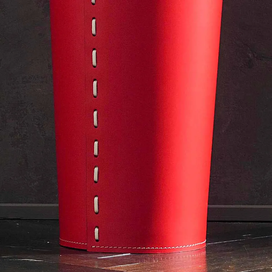 Designový deštníkový stojan v kůži pro domácí nebo kancelářský deštník Viadurini