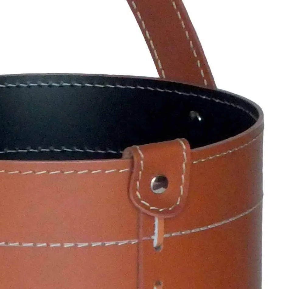 Designový stojan na deštník v regenerované kůži Regen vyrobený v Itálii Viadurini