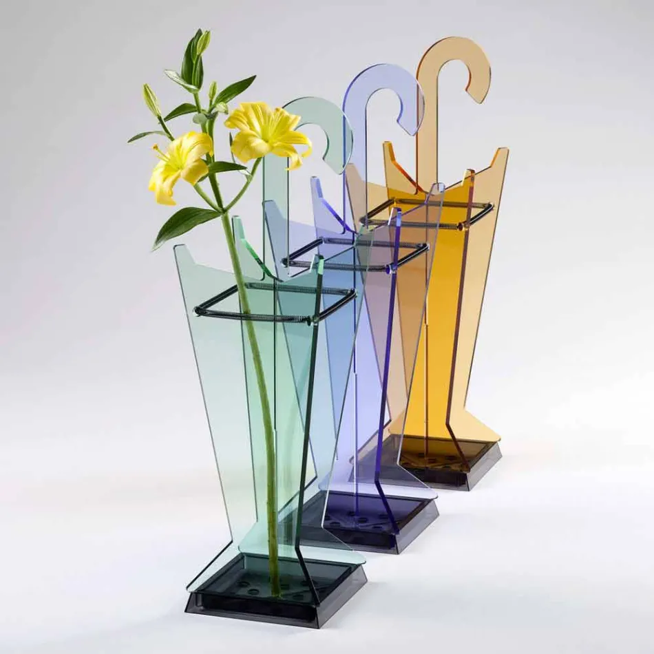 Moderní designový stojan na deštníky v metakrylátu Colarato Made in Italy - Daddy Viadurini