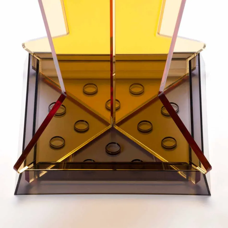 Moderní designový stojan na deštníky v metakrylátu Colarato Made in Italy - Daddy Viadurini