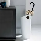 Stojan na deštníky v regenerované kůži ručně vyráběného provedení Pluvia Viadurini