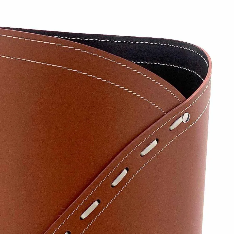 Moderní deštníkový stojan v regenerované kůže Katrina vyrobený v Itálii Viadurini