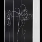 Průhledný plastový deštník s gravírovanými stylizovanými listy - Florino Viadurini