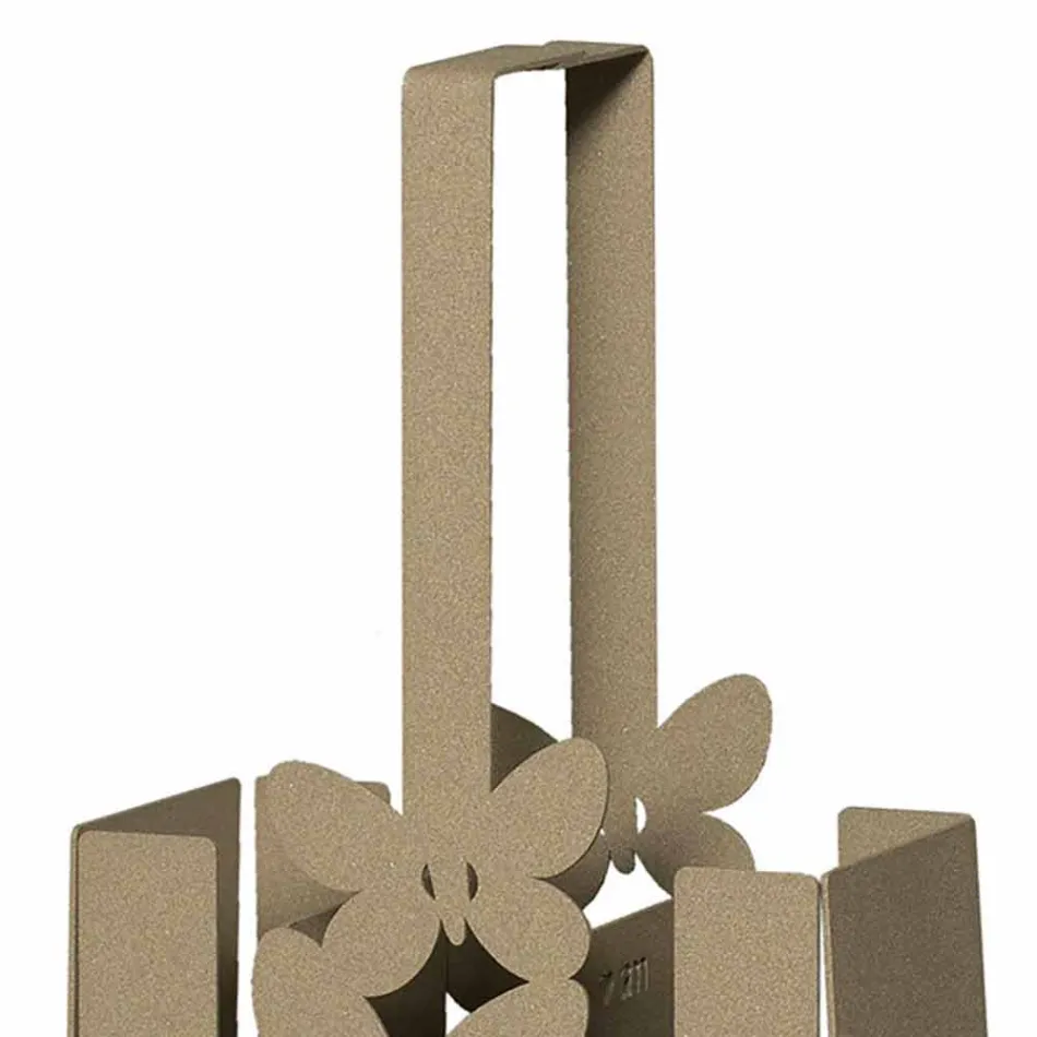 Moderní držák stolních příborů v bílé, béžové nebo slonovinové železě vyrobené v Itálii - Laida Viadurini