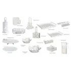 Moderní držák na příbory v železe, ručně vyráběné, vyrobené v Itálii - Laida Viadurini