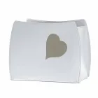 Stojan na design časopisů v kožené barvě s moderním designem Beatrice Viadurini