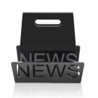 Černý nebo průhledný plexisklový designový časopis vyrobený v Itálii - Omar Viadurini