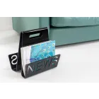 Černý nebo průhledný plexisklový designový časopis vyrobený v Itálii - Omar Viadurini