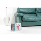 Černý nebo průhledný plexisklový designový časopis vyrobený v Itálii - Omar Viadurini