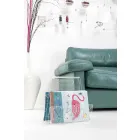 Černý nebo průhledný plexisklový designový časopis vyrobený v Itálii - Omar Viadurini