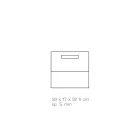 Stojan na časopisy do obývacího pokoje z barevného akrylového křišťálu Made in Italy - Osafo Viadurini