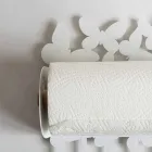 Držák na roli v bílé nebo béžové železě Vyrobeno v Itálii - Leiden Viadurini