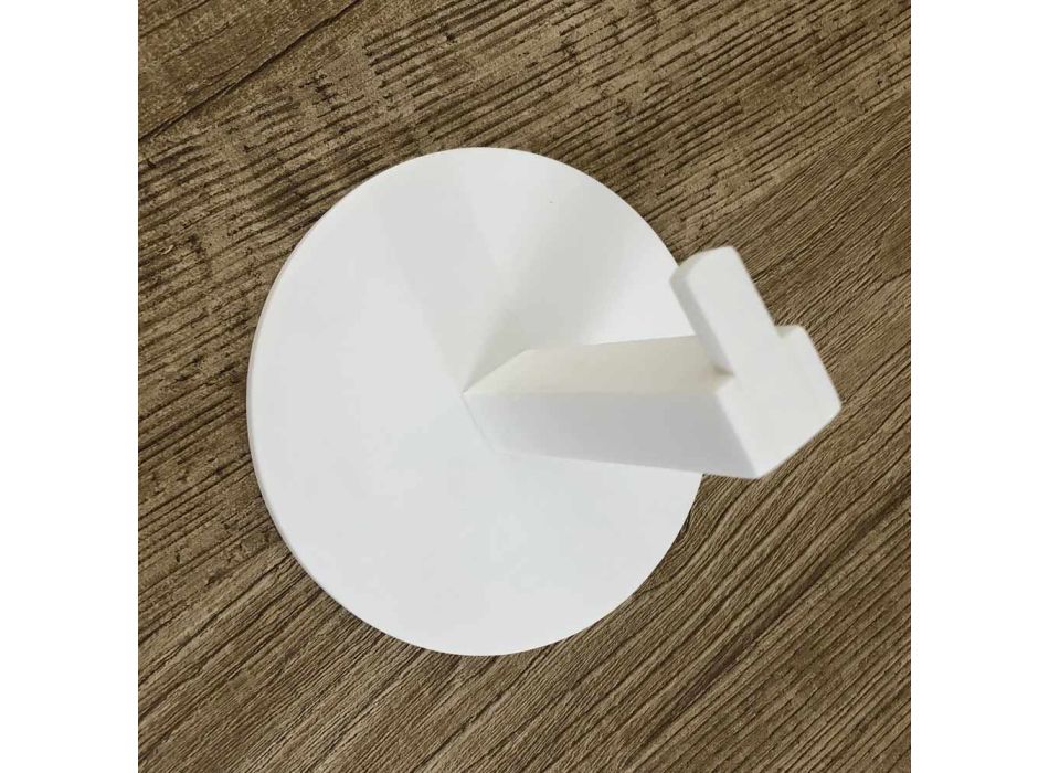Držák na toaletní papír v bílém Corianu nebo s černou vložkou, vyrobený v Itálii - Elono Viadurini