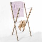 Designový stojan na ručníky v průhledném plexiskle nebo se dřevem - Stendio Viadurini