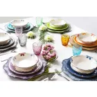 Design servírovací příbory z saténové oceli 24 kusů kompletní - fayette Viadurini