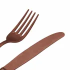 Luxusní designové ocelové příbory Vintage barevný efekt 24 kusů - tygr Viadurini