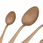 Luxusní designové ocelové příbory Vintage barevný efekt 24 kusů - tygr Viadurini