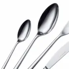 24dílné luxusní leštěné nebo pískované barevné příbory z nerezové oceli - Lapis Viadurini