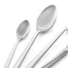 24dílné luxusní leštěné nebo pískované barevné příbory z nerezové oceli - Lapis Viadurini