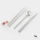 Příbory z nerezové oceli s hůlkami z italského luxusního designu - Carronde Viadurini