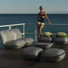 Polštář Vondom design outdoor pouf z polyethylenu. 67x67 cm Viadurini