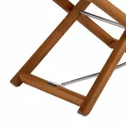 Venkovní pouzdro z přírodního nebo černého matného dřeva a polštáře, vyrobené v Itálii - Suzana Viadurini