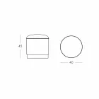 Pouf pro outdoor, z polyetylenu a textilu nebo kůže - Mara Slide Viadurini