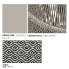 Zahradní pouf s hliníkem a košíkem na tkaní - Tibidabo od Varaschin Viadurini