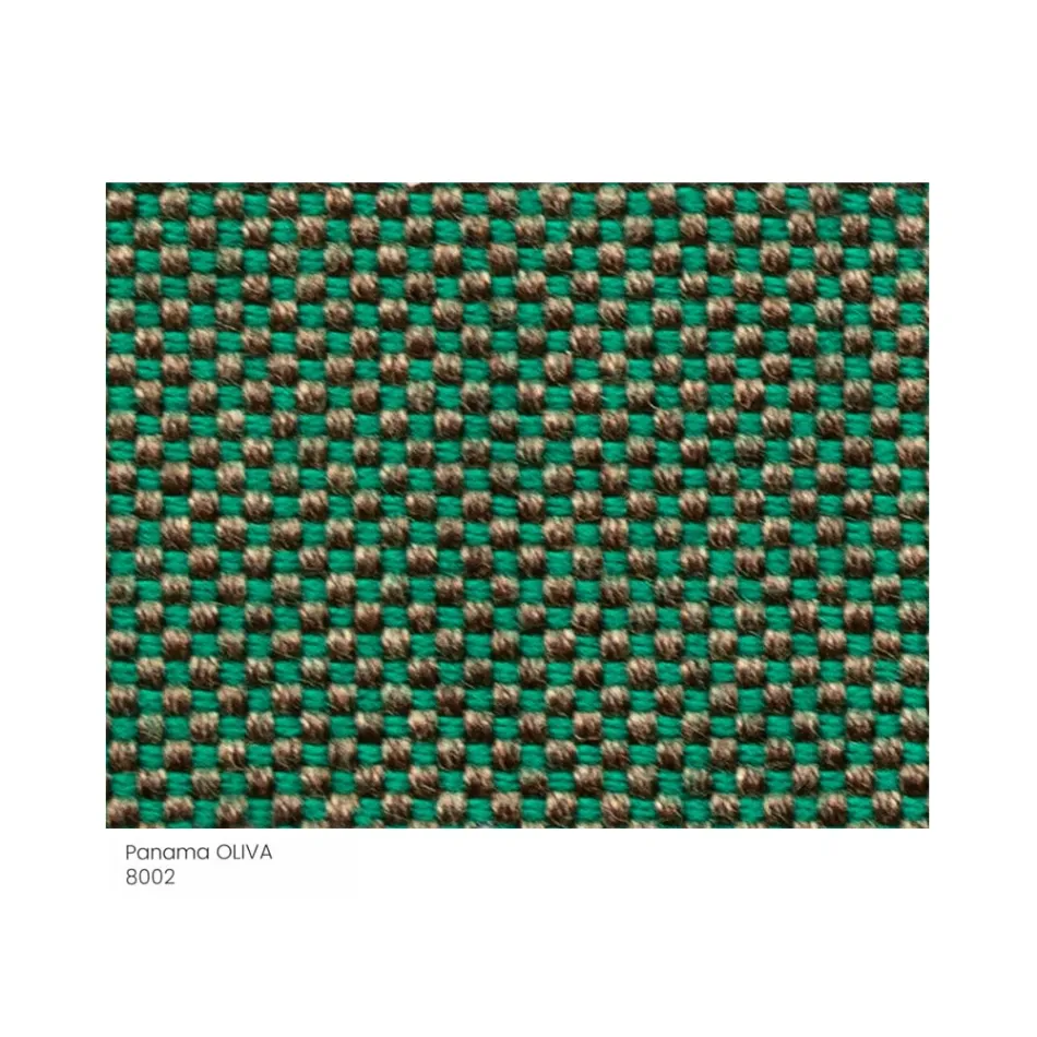 Zahradní pouf vycpaný a potažený látkou vyrobenou v Itálii - máslo Viadurini