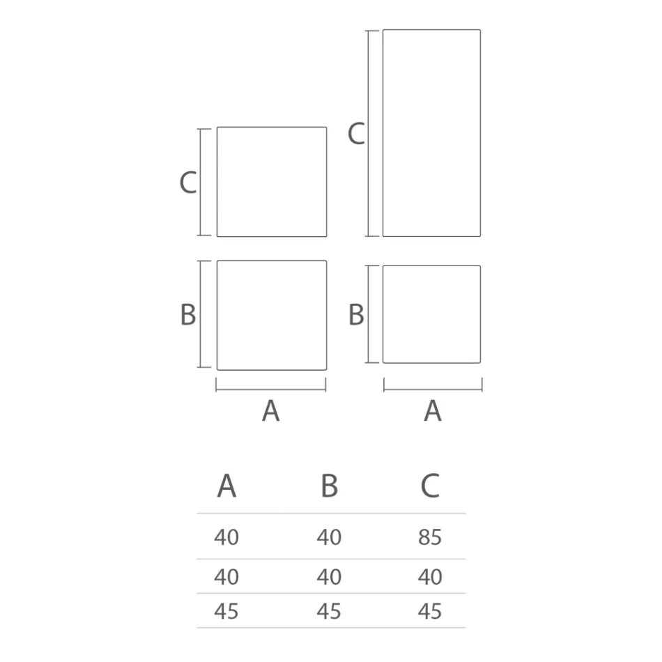 Zahradní pouf z polyetylenu 8 povrchových úprav Made in Italy - Viky Viadurini
