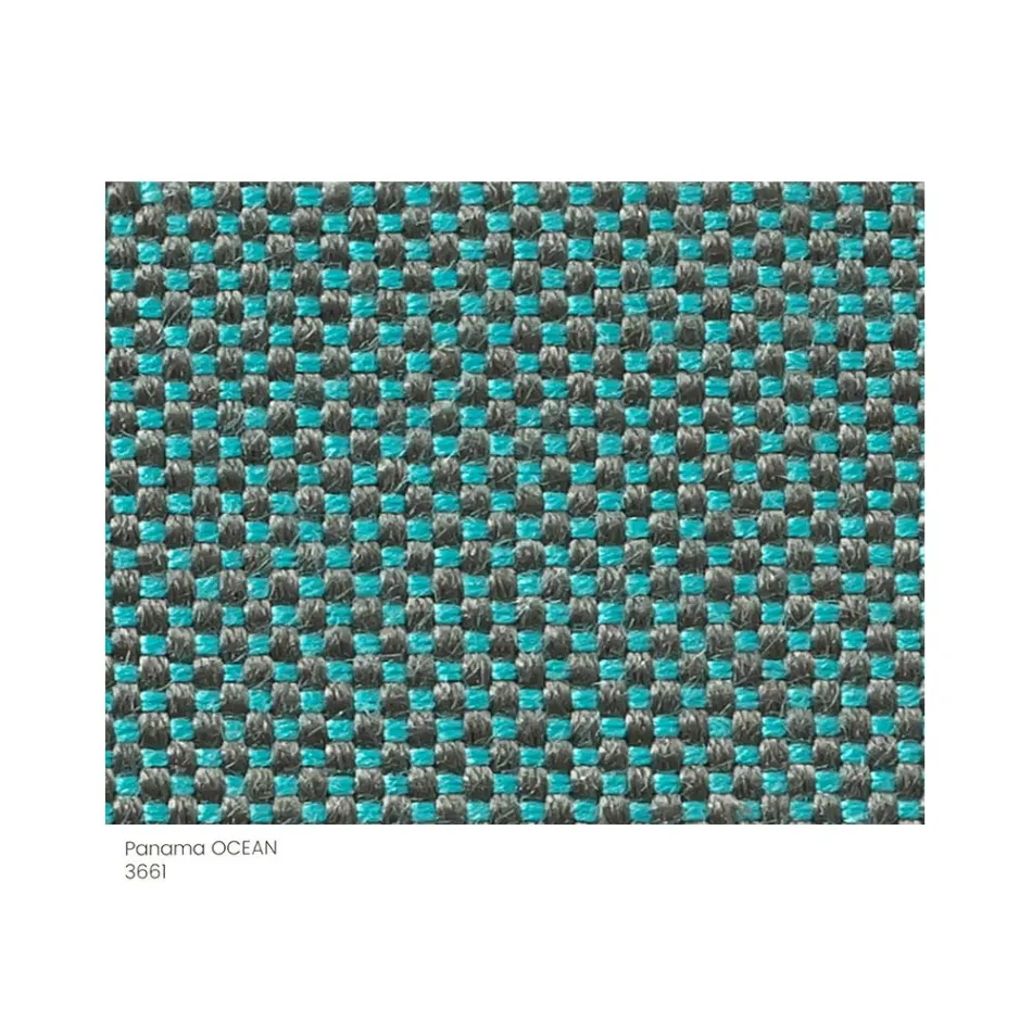 Látkový zahradní puf s kovovými nožičkami vyrobený v Itálii - máslo Viadurini