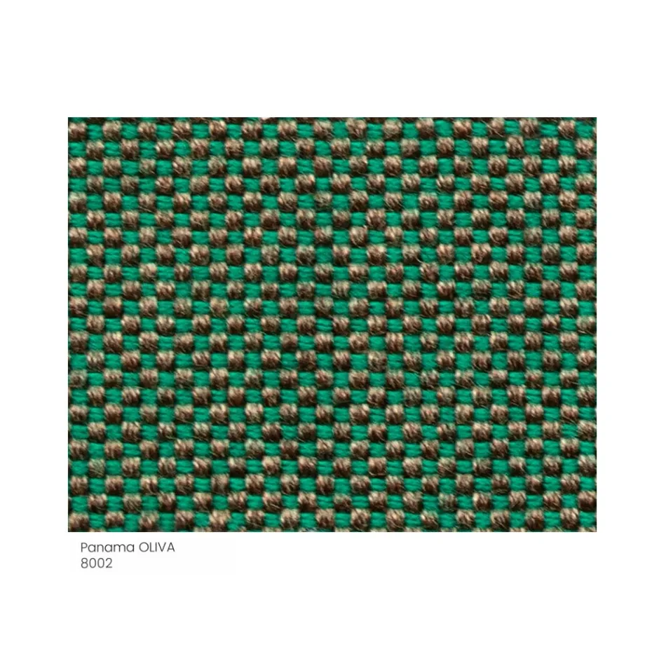 Látkový zahradní puf s kovovými nožičkami vyrobený v Itálii - máslo Viadurini