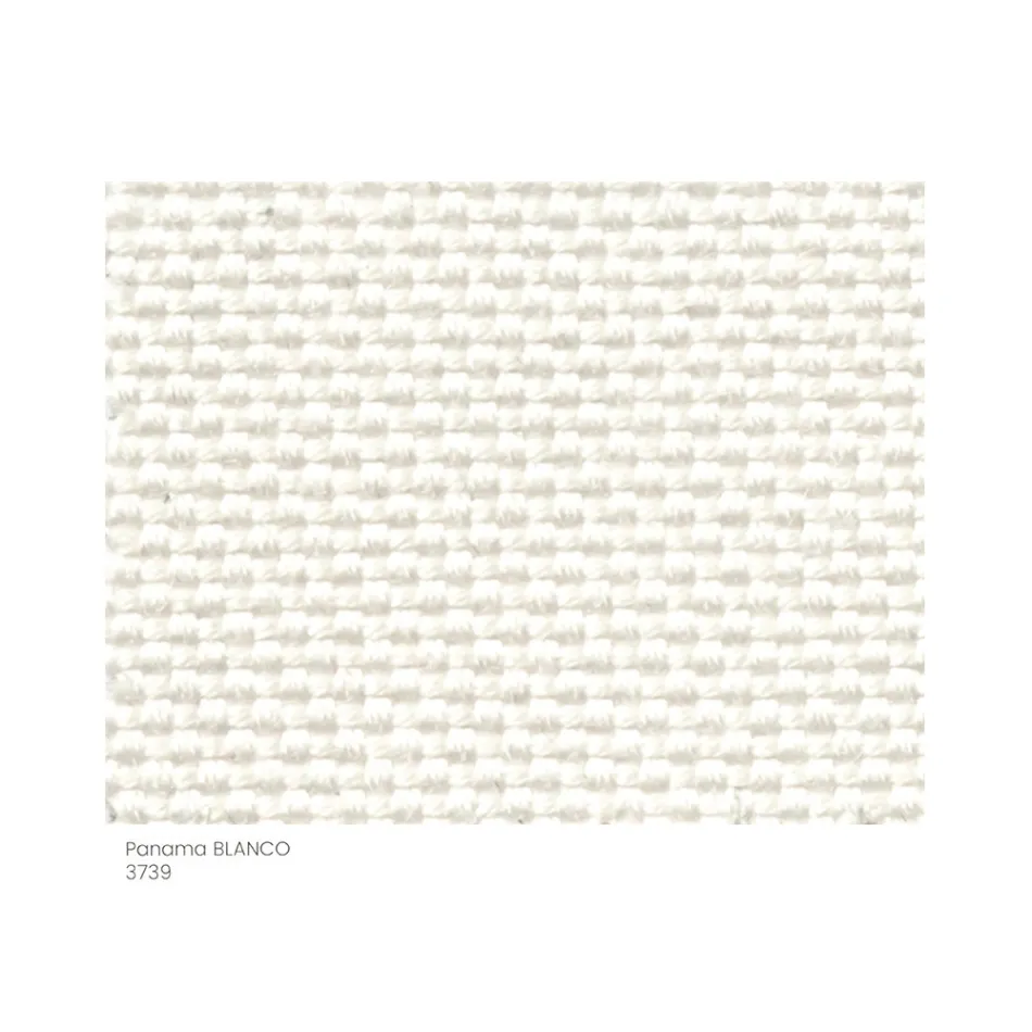 Látkový zahradní puf s kovovými nožičkami vyrobený v Itálii - máslo Viadurini