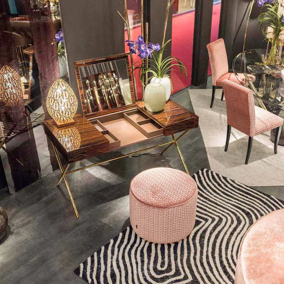 konstrukce pouf tkanina Belle 1 Viadurini