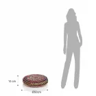 Pouf z juty a polystyrenu 2 různých velikostí - rez Viadurini