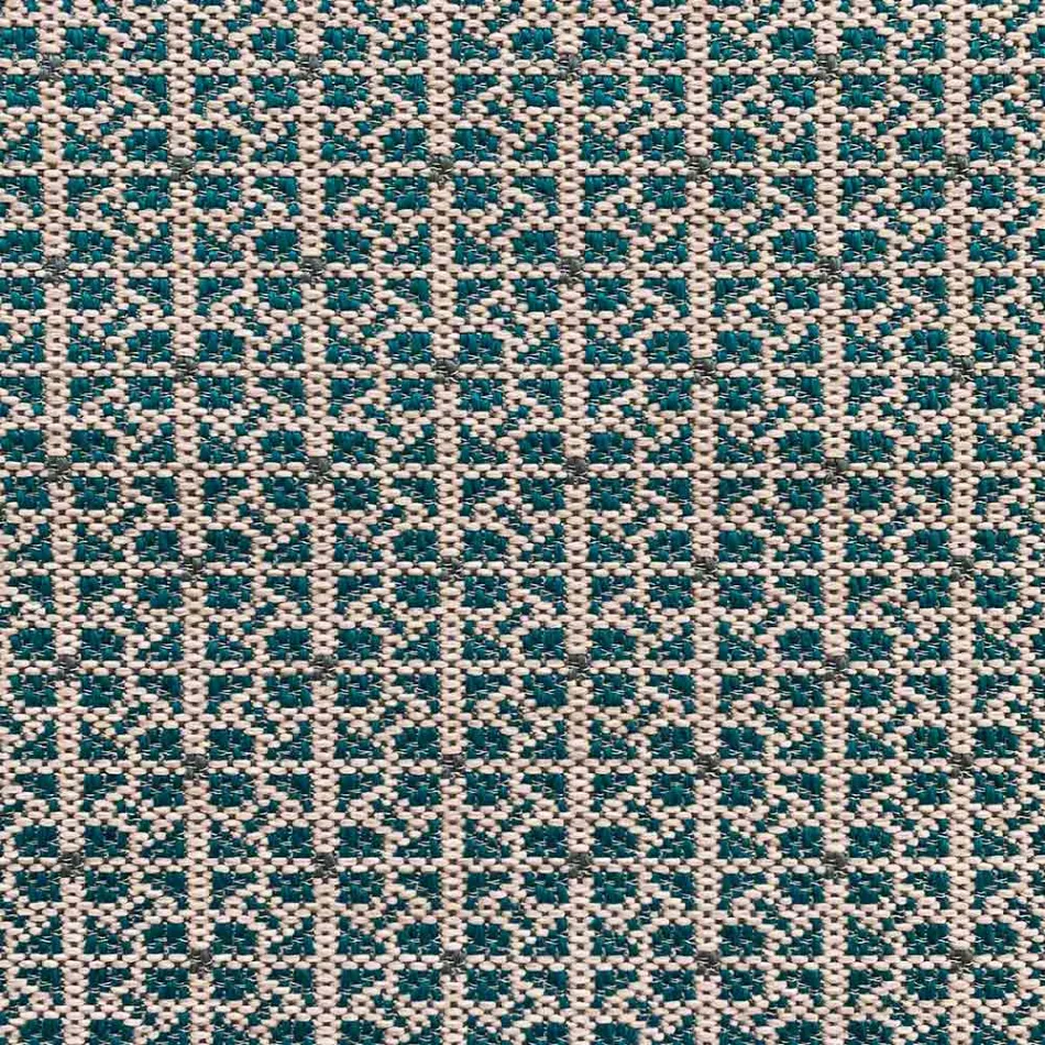 Měkký obdélníkový osmanský pouf pro vnitřní a venkovní použití v tkanině - Naemi Viadurini