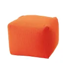 Měkký čtvercový pouf pro vnitřní i venkovní použití z látky různých barev - Naemi Viadurini