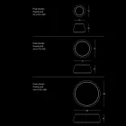 Kulatý osmanský pouf do obývacího pokoje v barevné žinylce 3 velikosti - Evelyne Viadurini