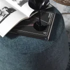 Kulatý osmanský pouf do obývacího pokoje v barevné žinylce 3 velikosti - Evelyne Viadurini