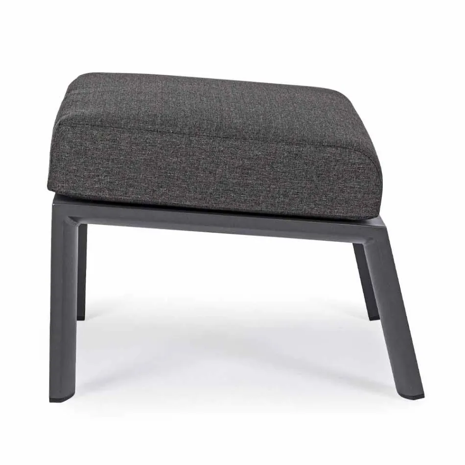 Podnožka podnožky z odnímatelné látky a lakovaného hliníku - Nathy Viadurini